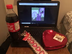 Size: 1024x768 | Tagged: safe, derpibooru import, cheerilee, pony, coke bottle, forever alone, holiday, meme, valentine's day, waifu dinner