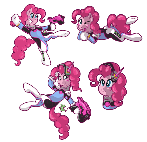 Size: 800x775 | Tagged: safe, artist:moonlightfan, derpibooru import, gummy, pinkie pie, pony, :p, bust, cute, d.va, diapinkes, latin american, melissa gedeón, one eye closed, overwatch, p.nkie, portrait, silly, simple background, solo, tongue out, transparent background, voice actor joke, wink