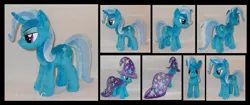 Size: 3096x1304 | Tagged: safe, artist:calusariac, derpibooru import, trixie, pony, cape, clothes, hat, irl, photo, plushie, solo, trixie's cape, trixie's hat