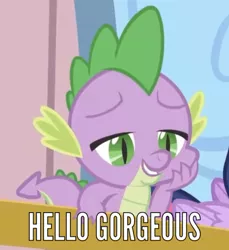 Size: 805x877 | Tagged: caption, cropped, derpibooru import, dragon, edit, edited screencap, equestria games (episode), image macro, meme, safe, screencap, spike, text