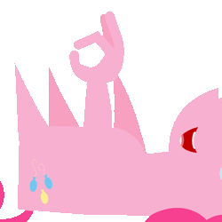 Size: 720x720 | Tagged: safe, artist:dsiak, derpibooru import, pinkie pie, earth pony, pony, animated, crying, droste effect, eyes closed, female, laughing, legs in air, mare, on back, open mouth, perfect loop, pinkception, pointy ponies, recursion, simple background, smiling, solo, suddenly hands, tears of laughter, transparent background, wat, 👌