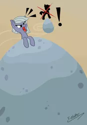 Size: 700x1000 | Tagged: safe, artist:fist-butter, derpibooru import, limestone pie, earth pony, pony, exclamation point, female, holder's boulder, hypocrisy, hypocrite, irony, mare, solo