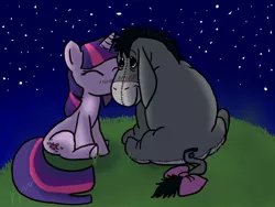 Size: 800x600 | Tagged: adjustment burro, artist:kidariko, blushing, crossover, crossover shipping, cute, derpibooru import, eeyore, female, mad magazine, mad (tv series), male, safe, shipping, straight, twiabetes, twilight sparkle, twiyore