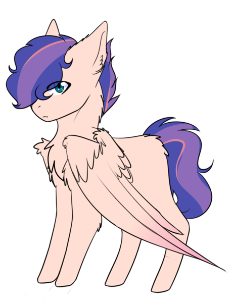 Size: 869x1125 | Tagged: safe, artist:eonsofenergy, derpibooru import, oc, oc:flash sentry ii, unofficial characters only, pegasus, pony, kindverse, blank flank, magical lesbian spawn, offspring, offspring's offspring, parent:oc:firefly, parent:oc:galaxy guard, parents:oc x oc, simple background, solo, transparent background