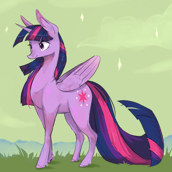 Size: 1598x1600 | Tagged: safe, artist:mequiloano, derpibooru import, twilight sparkle, twilight sparkle (alicorn), alicorn, pony, female, mare, solo