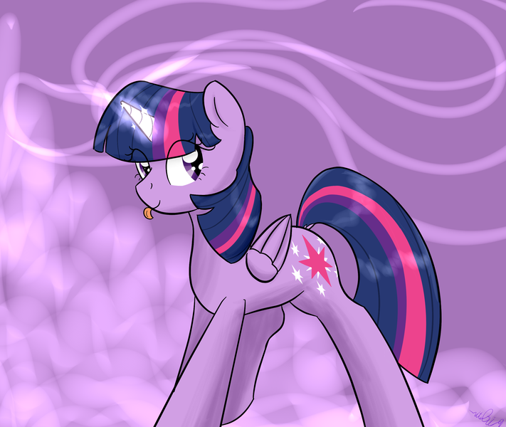 Size: 2560x2160 | Tagged: safe, artist:ricktin, derpibooru import, twilight sparkle, twilight sparkle (alicorn), alicorn, pony, female, magic, mare, tongue out