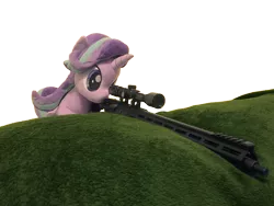 Size: 4032x3024 | Tagged: safe, artist:nekokevin, artist:yaop, derpibooru import, starlight glimmer, pony, unicorn, series:nekokevin's glimmy, absurd resolution, aero precision, ar15, exploitable meme, female, gun, irl, mare, meme, photo, plushie, rifle, simple background, snipelight glimmer, solo, transparent background, weapon