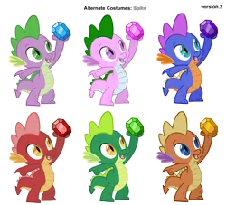 Size: 3300x3000 | Tagged: alternate costumes, artist:felix-knot, artist:pika-robo, basil, derpibooru import, dragon, g1, g1 to g4, g3, g3.5, g3.5 to g4, g3 to g4, g4, generation leap, green dragon, master kenbroath gilspotten heathspike, palette swap, recolor, reginald, safe, spike, spike (g1), vector, whimsey weatherbe