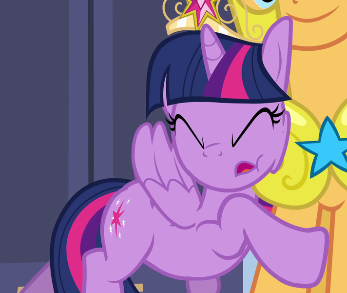 2509444 - safe, edit, edited screencap, screencap, constance, twilight  sparkle, bird, pony, unicorn, g4, lesson zero, amogus, among us, crazy  smile, faic, female, grin, insanity, jerma985, mare, meme, nest, ponified  meme, shitposting