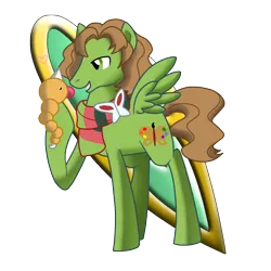 Size: 800x800 | Tagged: safe, artist:perfectpinkwater, derpibooru import, ponified, pegasus, pony, weedle, burgh, clothes, crossover, heart, male, pokémon, scarf, stallion