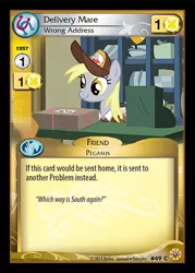 Size: 343x479 | Tagged: safe, derpibooru import, derpy hooves, pony, the break up breakdown, ccg, enterplay, friends forever (enterplay), mailmare, merchandise, package, solo, that one nameless background pony we all know and love