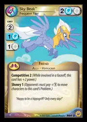 Size: 344x480 | Tagged: armor, ccg, classical hippogriff, derpibooru import, enterplay, friends forever (enterplay), hippogriff, male, merchandise, safe, sky beak, solo, surf and/or turf