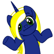 Size: 112x112 | Tagged: safe, artist:radbat, derpibooru import, oc, oc:time vortex (th3bluerose), unofficial characters only, alicorn, pony, emote, shrug