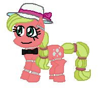 Size: 201x173 | Tagged: safe, artist:drypony198, derpibooru import, oc, oc:maplejack, pony, animatronic, cowboys and equestrians, five nights at freddy's, mad (tv series), mad magazine