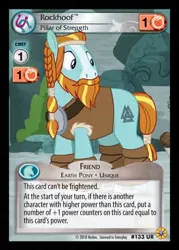Size: 344x480 | Tagged: safe, derpibooru import, rockhoof, pony, a rockhoof and a hard place, ccg, enterplay, friends forever (enterplay), merchandise, solo