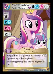 Size: 344x480 | Tagged: safe, derpibooru import, princess cadance, princess flurry heart, pony, once upon a zeppelin, baby, baby pony, ccg, enterplay, female, friends forever (enterplay), mama cadence, merchandise, mother and child, mother and daughter