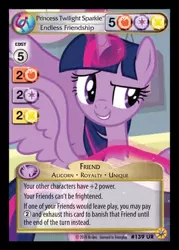 Size: 344x480 | Tagged: safe, derpibooru import, twilight sparkle, twilight sparkle (alicorn), alicorn, pony, book, ccg, enterplay, friends forever (enterplay), merchandise, solo