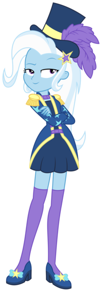 Size: 1613x4629 | Tagged: safe, artist:sketchmcreations, derpibooru import, trixie, equestria girls, equestria girls series, street magic with trixie, spoiler:eqg series (season 2), commission, crossed arms, female, simple background, smug, transparent background, vector