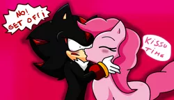 Size: 1420x816 | Tagged: artist:soul-yagami64, crossover, derpibooru import, pinkie pie, safe, shadow the hedgehog, sonic the hedgehog (series)