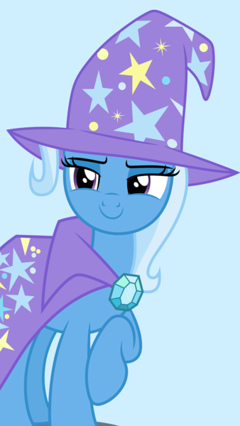 Size: 1080x1920 | Tagged: safe, derpibooru import, edit, trixie, pony, cape, clothes, cute, diatrixes, hat, trixie's cape, trixie's hat