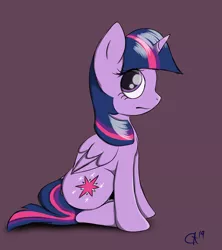 Size: 2420x2721 | Tagged: safe, artist:lux-arume, derpibooru import, twilight sparkle, twilight sparkle (alicorn), alicorn, pony, side view, sitting, solo