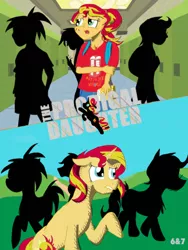 Size: 450x600 | Tagged: safe, artist:sixes&sevens, derpibooru import, sunset shimmer, fanfic, equestria girls, fanfic art, fanfic cover, lockers