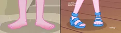 Size: 1440x404 | Tagged: safe, derpibooru import, pinkie pie, equestria girls, equestria girls series, spring breakdown, too hot to handle, spoiler:eqg series (season 2), close-up, feet, legs, pictures of legs