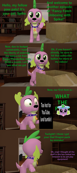 Size: 1920x4320 | Tagged: questionable, artist:papadragon69, derpibooru import, spike, dog, equestria girls, equestria girls series, reboxing with spike!, spoiler:eqg series (season 2), 3d, box, censored, censored vulgarity, comic, implied dildo, implied twilight sparkle, source filmmaker, spike the dog, too hot for tumblr, too hot for youtube, unboxing