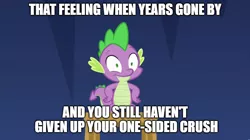 Size: 888x499 | Tagged: safe, derpibooru import, spike, ponified, dragon, pony, equestria girls, equestria girls series, spring breakdown, spoiler:eqg series (season 2), caption, crush, image macro, internal screaming spike, meme, stool, text, twilight's castle