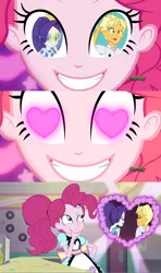 Size: 1280x2160 | Tagged: safe, artist:3d4d, derpibooru import, pinkie pie, ragamuffin (equestria girls), rarity, coinky-dink world, eqg summertime shorts, equestria girls, equestria girls series, spring breakdown, spoiler:eqg series (season 2), female, male, meme, pinkie the shipper, pinkie's eyes, rarimuffin, shipping, straight