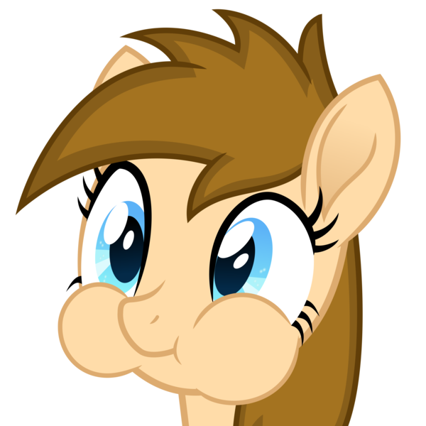Size: 7415x7415 | Tagged: safe, artist:peahead, derpibooru import, oc, oc:stellar winds, unofficial characters only, pegasus, pony, absurd resolution, aweeg*, blue eyes, cute, female, holding breath, mare, movie accurate, simple background, smiling, solo, transparent background, vector