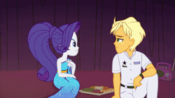 Size: 800x450 | Tagged: safe, derpibooru import, screencap, ragamuffin (equestria girls), rainbow dash, rarity, equestria girls, equestria girls series, spring breakdown, spoiler:eqg series (season 2), animated, cockblock, cute, female, geode of super speed, gif, imminent kissing, magical geodes, male, ponytail, rarimuffin, shipping, shipping denied, shipping fuel, straight, yoink
