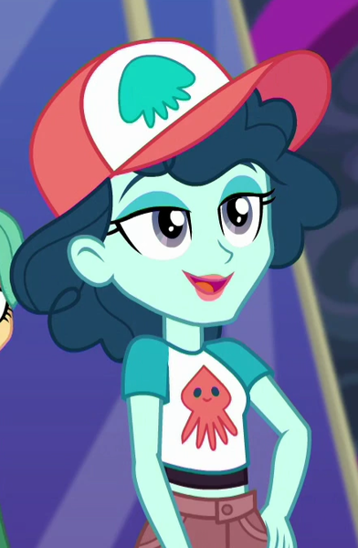 Size: 439x672 | Tagged: safe, derpibooru import, screencap, garden grove, ink jet, squid, equestria girls, equestria girls series, spring breakdown, spoiler:eqg series (season 2), background human, cropped, offscreen character