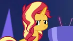 Size: 745x426 | Tagged: safe, derpibooru import, screencap, sunset shimmer, equestria girls, equestria girls series, spring breakdown, spoiler:eqg series (season 2), cropped, sunset shimmer is not amused, unamused