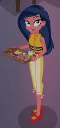 Size: 213x450 | Tagged: safe, derpibooru import, screencap, desert sage, equestria girls, equestria girls series, spring breakdown, spoiler:eqg series (season 2), background human, cropped, female, lifejacket, solo