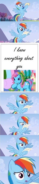 Size: 500x2348 | Tagged: derpibooru import, exploitable meme, letter meme, meme, rainbow dash, rainbow dash always dresses in style, rainbow dash (g3), safe