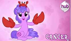 Size: 561x323 | Tagged: safe, artist:patchwerk-kw, derpibooru import, ponified, crab, pony, cancer (horoscope), horoscope, ponyscopes, zodiac