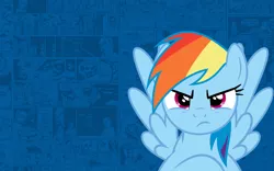 Size: 1920x1200 | Tagged: safe, artist:kayman13, artist:tryhardbrony, derpibooru import, rainbow dash, pony, angry, bully, bully (video game), crossed arms