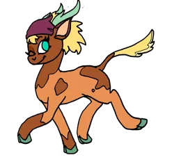 Size: 965x900 | Tagged: safe, artist:pony quarantine, derpibooru import, arizona cow, velvet reindeer, cow, deer, reindeer, them's fightin' herds, community related, female, fusion, /mlp/, simple background, solo, transparent background