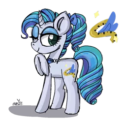 Size: 768x768 | Tagged: safe, artist:awoomarblesoda, derpibooru import, oc, oc:glamorous, pony, unicorn, female, mare, offspring, one eye closed, parent:rarity, parent:soarin', parents:soarity, simple background, solo, transparent background, wink