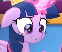 Size: 2100x1763 | Tagged: alicorn, cropped, derpibooru import, lip bite, my little pony: the movie, out of context, reaction image, safe, screencap, solo, twilight sparkle, twilight sparkle (alicorn), unf
