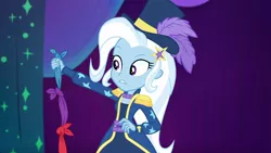 Size: 1920x1080 | Tagged: safe, derpibooru import, screencap, trixie, equestria girls, equestria girls series, spring breakdown, spoiler:eqg series (season 2), cute, diatrixes, hat, magic trick, top hat