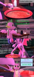 Size: 1920x4320 | Tagged: 3d, alicorn, artist:papadragon69, bottle, cauldron, choice, comic, comic:spike's cyosa, cyoa, derpibooru import, dragon, dragonified, food, laboratory, older, older spike, potion, safe, salt, source filmmaker, species swap, spike, teenager, teenage spike, twilidragon, twilight sparkle, twilight sparkle (alicorn), winged spike