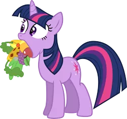 Size: 9000x8406 | Tagged: safe, artist:korsoo, derpibooru import, twilight sparkle, pony, unicorn, green isn't your color, .svg available, absurd resolution, apple, banana, carrot, cherry, female, food, fruit, gentlemen, grapes, mare, mouth hold, orange, pie, simple background, solo, transparent background, unicorn twilight, vector