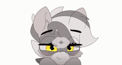 Size: 2000x1077 | Tagged: safe, artist:n0nnny, derpibooru import, oc, oc:bandy cyoot, unofficial characters only, pony, :3, :<, animated, birthday, blush sticker, blushing, cute, eye clipping through hair, frame by frame, gif, heart, kissing, ocbetes, silly, smiling, smooch, solo