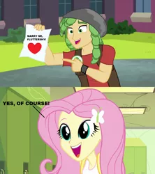 Size: 1280x1440 | Tagged: safe, artist:3d4d, derpibooru import, fluttershy, sandalwood, all's fair in love and friendship games, equestria girls, equestria girls (movie), female, male, marriage proposal, sandalshy, shipping, shipping domino, straight