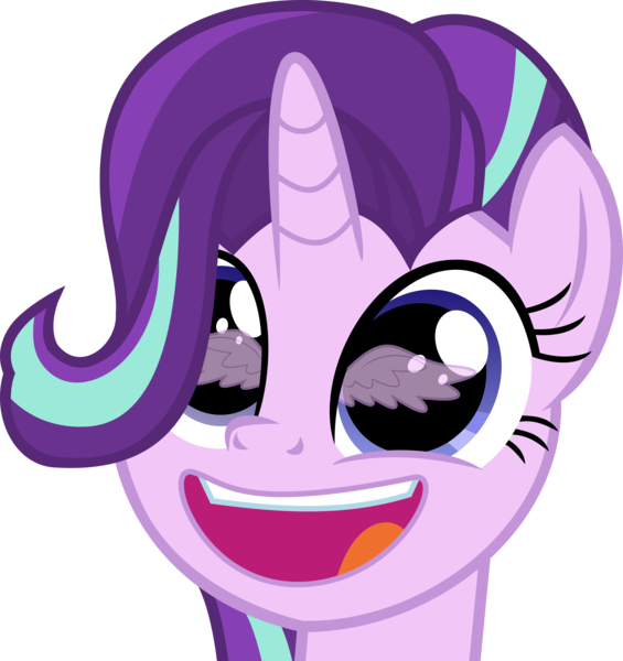 Size: 6983x7414 | Tagged: safe, artist:uigsyvigvusy, derpibooru import, starlight glimmer, pony, unicorn, sparkle's seven, absurd resolution, bust, eye, eye reflection, eyes, forever, meme, reflection, simple background, solo, transparent background, vector, wings