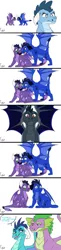 Size: 1280x5287 | Tagged: artist:colourstrike, biting, comic, derpibooru import, dialogue, dragon, dragoness, dragon oc, ear bite, emberspike, family, female, fight, male, next generation, oc, oc:gail, oc:glaze(dragon), oc:torch, offspring, parent:princess ember, parents:emberspike, parent:spike, princess ember, safe, shipping, simple background, spike, spread wings, straight, white background, wings