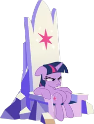 Size: 6088x8000 | Tagged: dead source, safe, artist:pink1ejack, derpibooru import, twilight sparkle, twilight sparkle (alicorn), alicorn, pony, sparkle's seven, absurd resolution, angry, cute, duckface, female, floppy ears, friendship throne, grumpy, grumpy twilight, madorable, mare, pouting, simple background, transparent background, twilight is not amused, unamused, vector