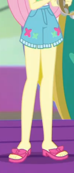 Size: 2100x4903 | Tagged: safe, derpibooru import, screencap, fluttershy, equestria girls, equestria girls series, spring breakdown, spoiler:eqg series (season 2), cropped, feet, legs, musical instrument, pictures of legs, sandals, solo, tambourine